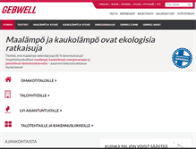 Tablet Screenshot of gebwell.fi